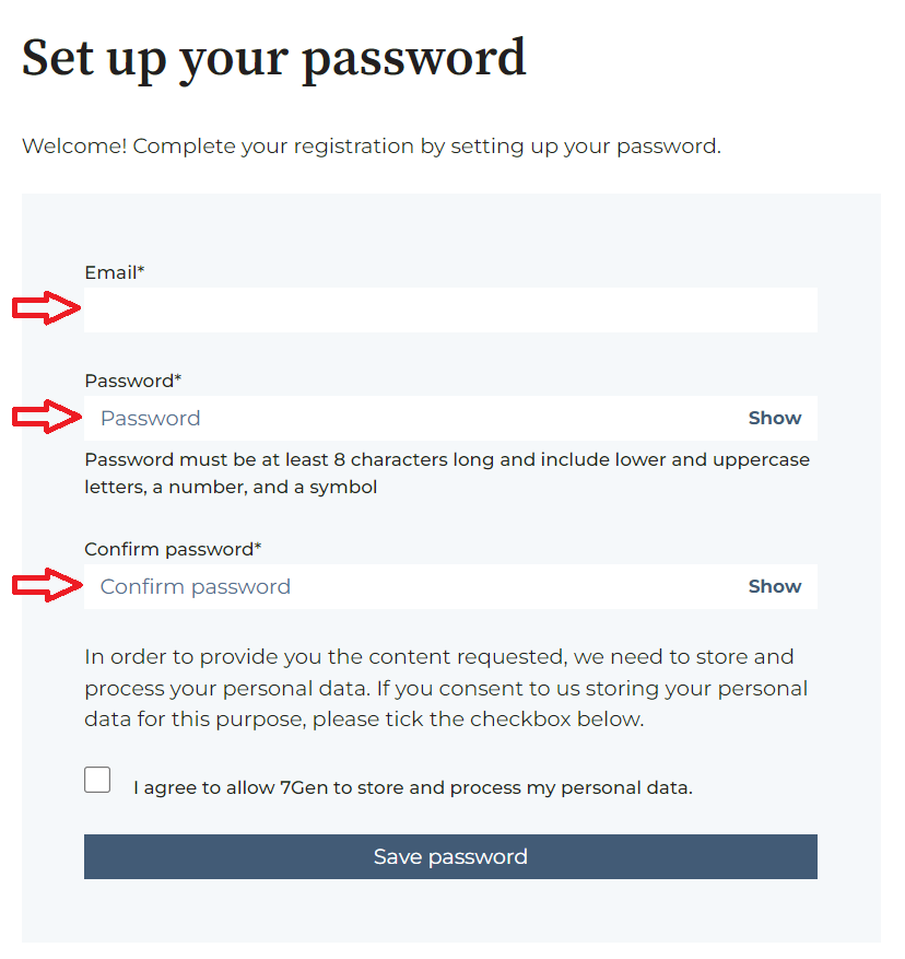 7Gen Customer Support Portal to report any issue